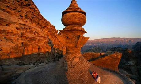 Petra sandstone viewpoint